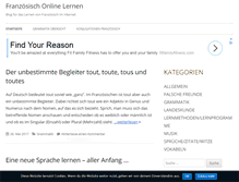 Tablet Screenshot of franzoesisch-online.com